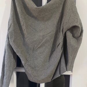 Zara Charcoal Wool Blend Long Sleeve Shirt